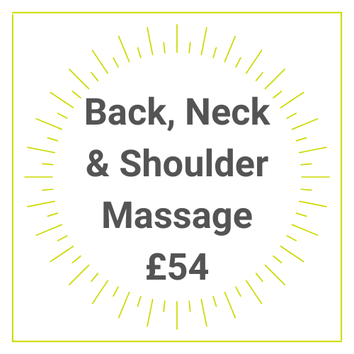 Back Neck Shoulder Massage Treatment Gift Voucher